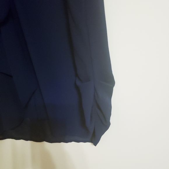 Forever 21 Sheer Navy Blouse...M - Picture 2 of 6